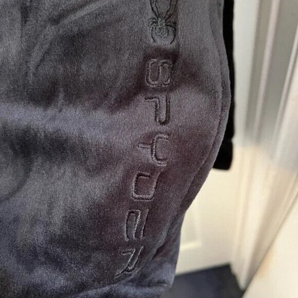 Spyder Women’s zip up velour jacket in black, size L - Picture 4 of 7